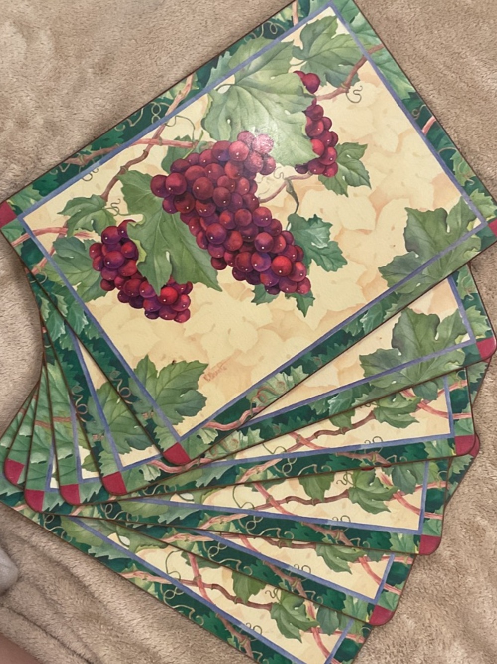 Grape Vineyard Placemats